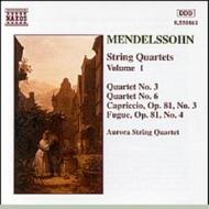 Mendelssohn - String Quartets vol. 1