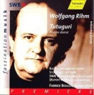 Rihm - Tutuguri (ballet for speaker, chorus, tape & orchestra) | Haenssler Classic 93069