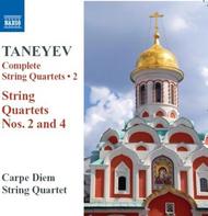 Taneyev - String Quartets Vol.2