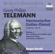 Telemann - Harmonischer Gottes-Dienst Vol.4: Cantatas for middle voice, traverse & basso continuo 1 | Toccata Classics TOCC0084