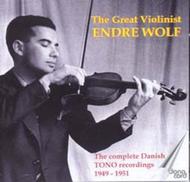 The Great Violinist Endre Wolf | Danacord DACOCD714715
