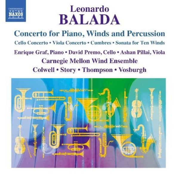 Leonardo Balada - Concerto for Piano, Winds & Percussion, and other works | Naxos 8573064