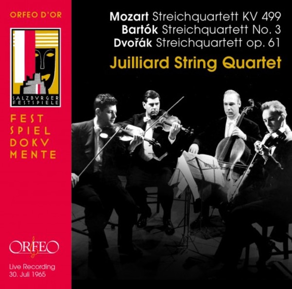 Mozart, Bartok, Dvorak - String Quartets | Orfeo - Orfeo d'Or C927161B