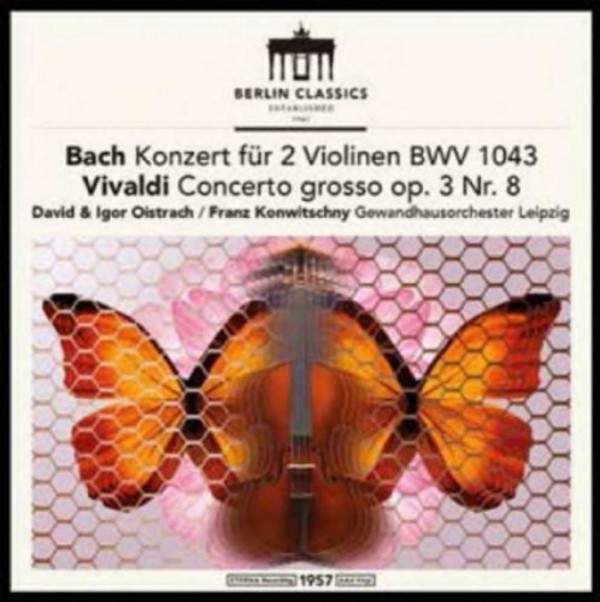 JS Bach - Concerto for 2 Violins; Vivaldi - Concerto grosso op.3 no.8 (LP) | Berlin Classics 0300843BC