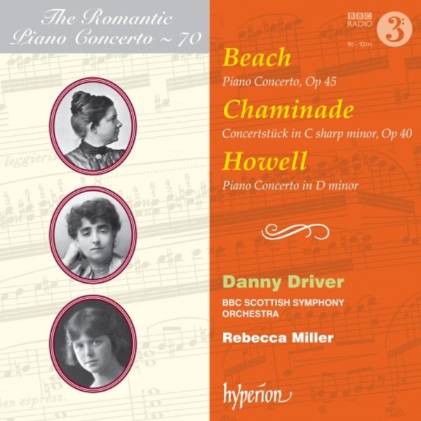 Beach,  Chaminade & Howell - Piano Concertos | Hyperion - Romantic Piano Concertos CDA68130