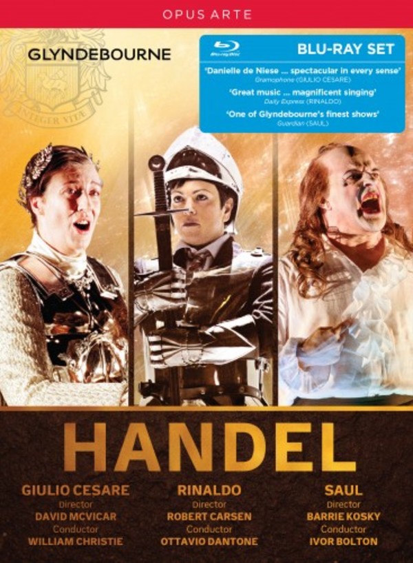 Handel - Giulio Cesare, Rinaldo, Saul (Blu-ray) | Opus Arte OABD7211BD