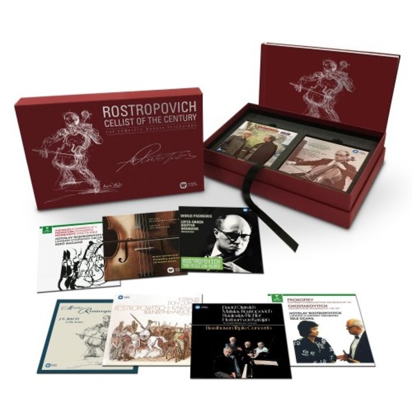 Mstislav Rostropovich: Cellist of the Century - The Complete Warner Classics Recordings | Warner 9029589230