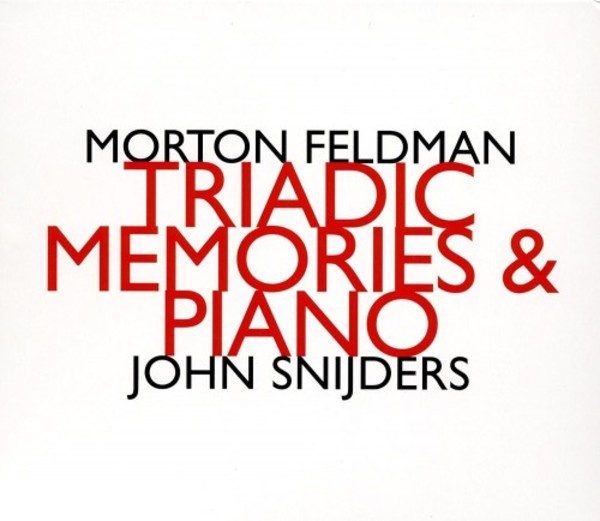 Feldman - Triadic Memories, Piano | Hat Hut HATNOWART205