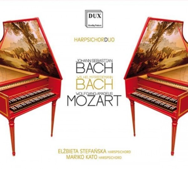 JS & WF Bach, Mozart - Works for Harpsichord Duo