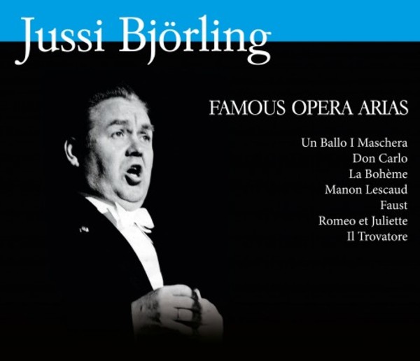 Jussi Bjorling: Famous Opera Arias | Bluebell 7330658514363