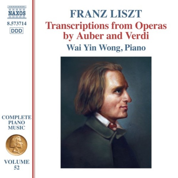 Liszt - Complete Piano Music Vol.52: Transcriptions from Operas by Auber and Verdi | Naxos 8573714