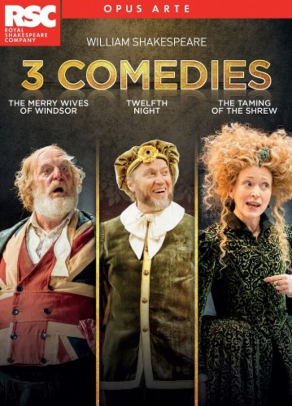 Shakespeare - 3 Comedies: Merry Wives of Windsor, Twelfth Night, Taming of the Shrew (DVD)