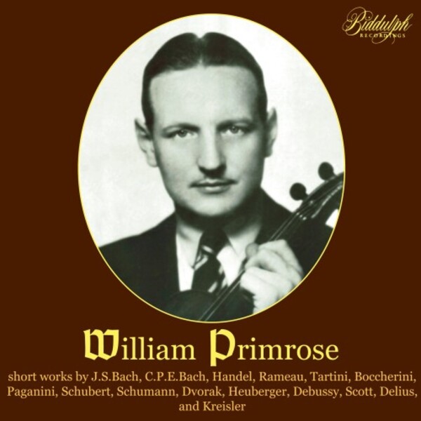 William Primrose plays Baroque Sonatas and Encores | Biddulph 850052