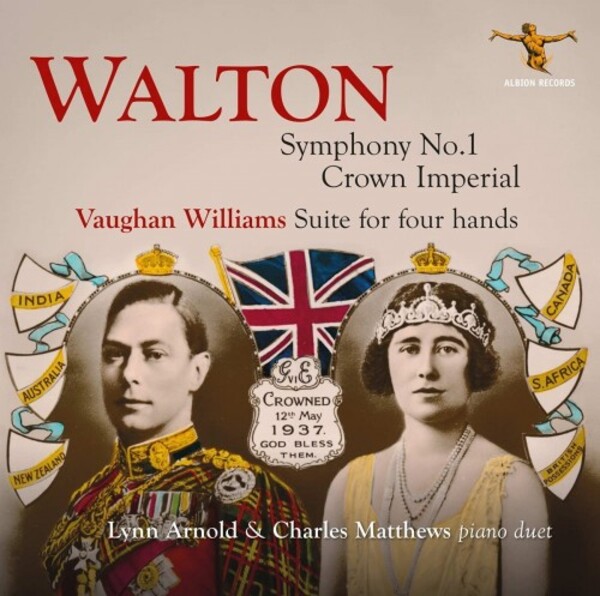 Walton arr. Murrill - Symphony no.1, Crown Imperial; Vaughan Williams - Suite for 4 Hands | Albion Records ALBCD047