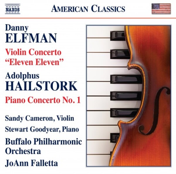 Elfman - Violin Concerto Eleven Eleven; Hailstork - Piano Concerto no.1 | Naxos - American Classics 8559925