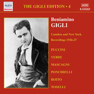 Gigli Edition vol.4 - Camden and New York Recordings (1926-1927) | Naxos - Historical 8110265