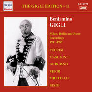 Gigli Edition vol.11 - Milan, Berlin and Rome Recordings (1941-1943) | Naxos - Historical 8110272