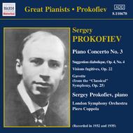 Prokofiev - Piano Concerto no.3, Visions fugitives, Suggestion Diabolique, Sonatine Pastorale | Naxos - Historical 8110670