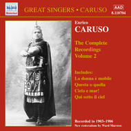 Caruso - Complete Recordings Vol.2 | Naxos - Historical 8110704
