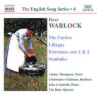 Warlock - Curlew, Lillygay, Peterisms, Saudades (English Song, vol. 4)