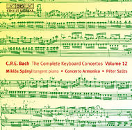 C. P. E. Bach  Keyboard Concertos Volume 12 | BIS BISCD1127