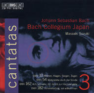 J S Bach  Cantatas Vol.3 (BWV12, 54, 162, 182)