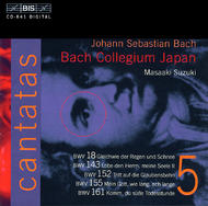 J. S. Bach  Cantatas, Volume 5 (BWV 18, 143, 152, 155, 161)
