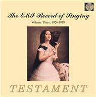 The EMI Record of Singing Volume 3 - 1926-39 (The German School)