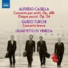 Casella - Concerto per archi, Cinque pezzi / Turchi - Concerto breve