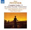Pfitzner - Complete Lieder Vol.3