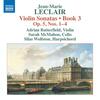 Leclair - Violin Sonatas Book 3: Op.5 nos. 1-4