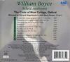 Boyce - Select Anthems (USED) | CRD CRD3483