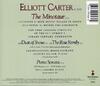 Elliott Carter: The Minotaur & Piano Sonata & Two Songs (USED) | 10k Projects 7559-79248-2
