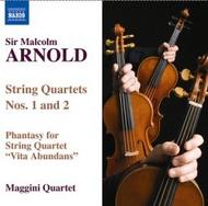 Arnold - String Quartets Nos 1 & 2, Phantasy for String Quartet Vita Abundans  | Naxos 8557762