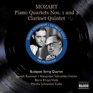 Mozart - Quartets for piano and strings Nos 1 and 2, Quintet for clarinet and strings