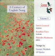A Century of English Song Volume 3 | Somm SOMMCD224