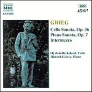 Grieg - Cello Sonata, Intermezzo, Piano Sonata | Naxos 8550878