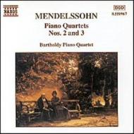 Mendelssohn - Piano Quartets nos.2 & 3 | Naxos 8550967