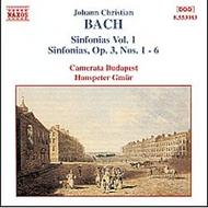 J.C. Bach - Sinfonias vol. 1 | Naxos 8553083