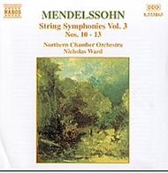 Mendelssohn - String Symphonies vol. 3