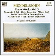 Mendelssohn - Piano Works vol 3
