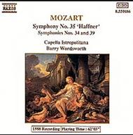 Mozart - Symphonies 34, 35 & 39 | Naxos 8550186