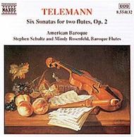 Telemann - 6 Sonatas For 2 Flutes Op.2 | Naxos 8554132