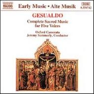 Gesualdo - Complete Sacred music for 5 voices