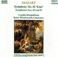 Mozart - Symphonies 36, 33 & 27 | Naxos 8550264