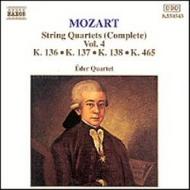 Mozart - String Quartets vol. 4 | Naxos 8550543