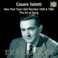 Cesare Valletti - New York Town Hall Recitals 1959 & 1960; The Art of Song
