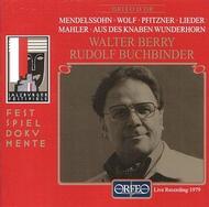 Walter Berry - Lieder Recital | Orfeo - Orfeo d'Or C520991