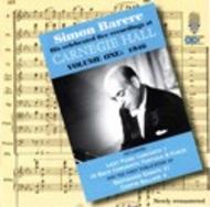 Simon Barere  Carnegie Hall Recordings Volume 1 | APR APR5621