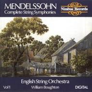 Mendelssohn - Complete String Symphonies Vol.1